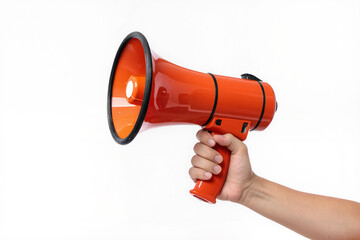 hand holding megaphone