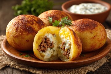 Delicious Papa Rellena: Fried and Stuffed Potato Delight from Peru