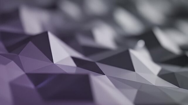 Abstract Geometric Landscape with Purple and Gray Tones