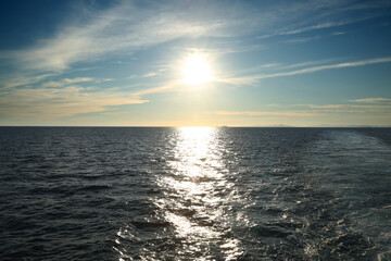 Sunset over the Mediteranean Ocean.