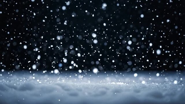Video Video Sunset on a snowy mountain range with peaks in the background, great for winter scenes or mountain landscape