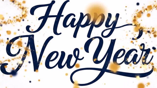 Festive Wooden Block &ldquo;2025 to 2026&rdquo; Transition Animation Hand Rotating Final Block, Colorful Shimmering Fireworks, Twinkling Bokeh Lights, Reflective Surface, Warm Joyful High-Resolution New Year Sc