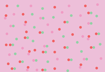Playful Pastel Polka Dots Background