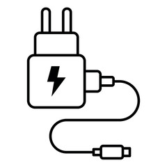 Charger Icon Vector Design Template Simple