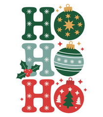 ho ho ho text christmas