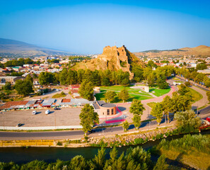 Gori Fortress aerial panoramic view, Georgia