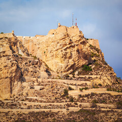 Santa Barbara Castle in Alicante, Spain