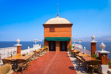 Asansor elevator historical building in Izmir city in Turkey