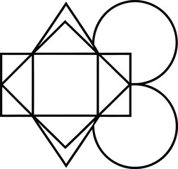 Geometric contrast between circles and rectangles