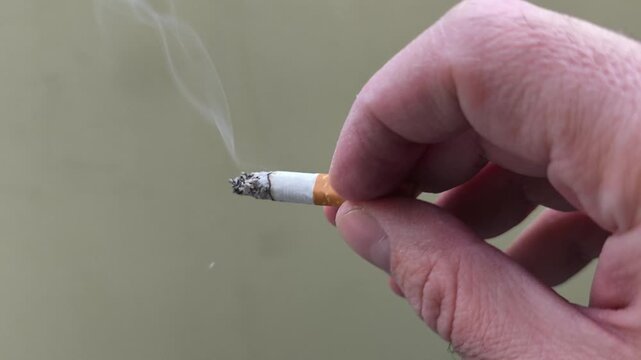 Heavy Smoker Cigarette Unhealthy Habit