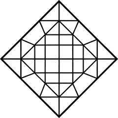 Modernist swiss layout using geometric grid