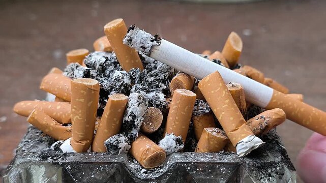 Heavy Smoker Cigarette Unhealthy Habit