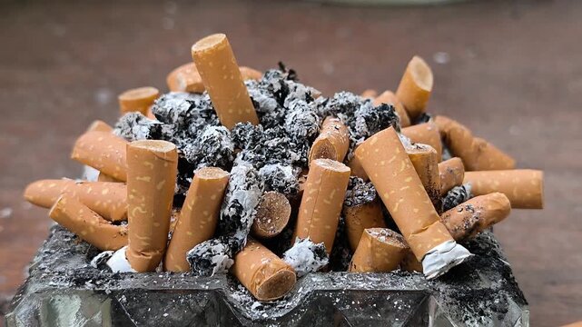 Heavy Smoker Cigarette Unhealthy Habit
