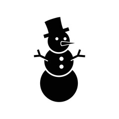 snowman with a broom