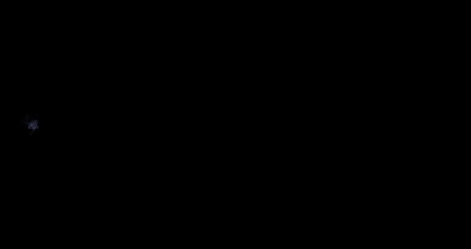 heavy muzzle flash effect on black background