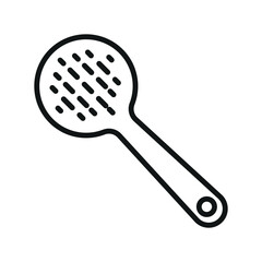 Slotted spoon icon vector design template