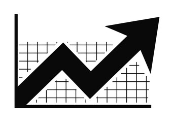 Volatile zigzag line chart icon showing sharp market fluctuations over a grid
