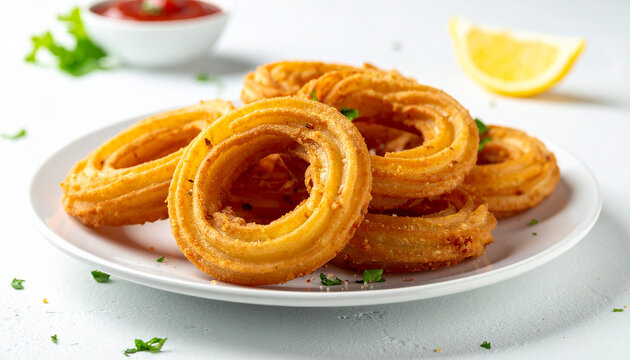 Chicharrones de Harina, Mexican fried wheat snacks, tasty duros, crispy crunchy wheel-shaped treats