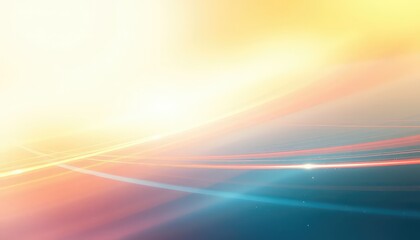 Abstract luminous light trails creating a sense of dynamic motion across a gradient background