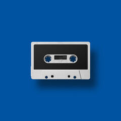 Colorful retro cassette tapes arranged over vibrant backgrounds, creating a nostalgic 80s and 90s aesthetic with bold, playful design. Imagen hecha con 3D