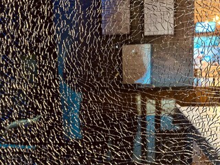 abstract colorful background of Broken glass texture