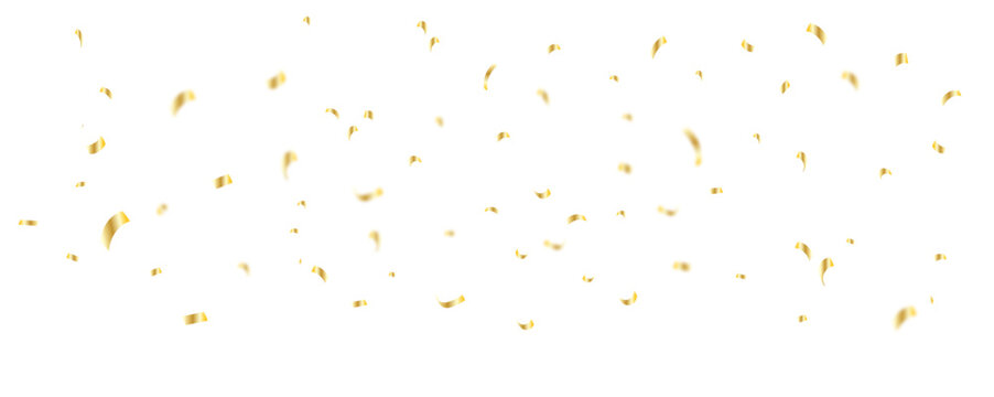Yellow confetti frame with blur	