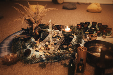 Cacao ceremony space, heart opening medicine. Ceremony space.