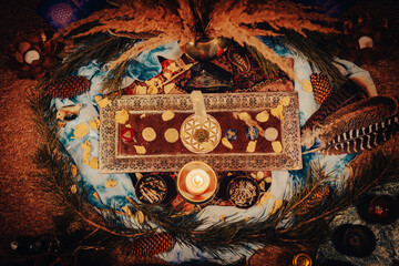 Cacao ceremony space, heart opening medicine. Ceremony space.