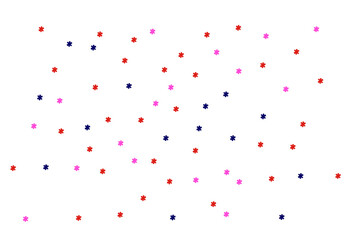 tiny colorful star confetti overlay on transparent background