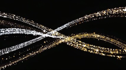 abstract fractal with space christmas lights background - Powered by Adobe