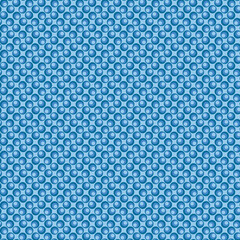 Abstract rounded geometric repeated pattern. Flat, retro design. Vector seamless pattern for textile, wallpaper, wrapping paper, prints, fabric, web background 