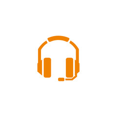 Modern Minimalist Headset Icon Design for Audio, Gaming, Communication, and Customer Support Branding