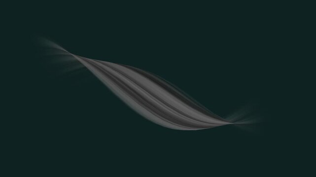 Abstract flowing gray wave with light streaks on dark background Keywords: abstract, wave, flowing, gray, light, streaks, dark, background, motion, energy, fluid, organic