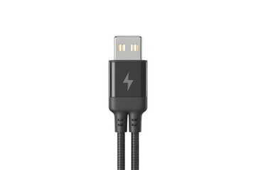 USB cable. Isolated on transparent background, png