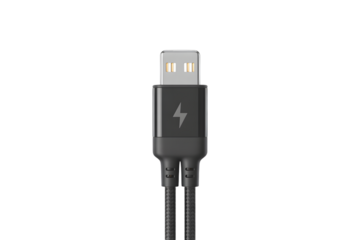 USB cable. Isolated on transparent background, png