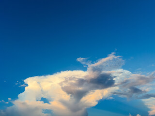 Bright Blue Sky with Clouds