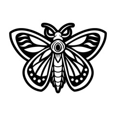 Pack of Glyph Style Moth Icons 

