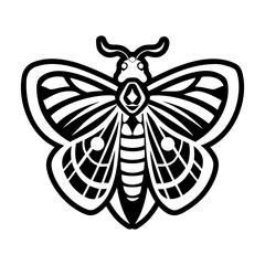 Pack of Glyph Style Moth Icons 

