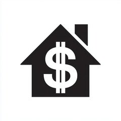 Real Estate House Price Dollar Icon