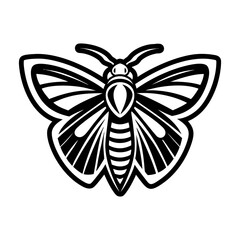 Glyph Style Moth Logos 
