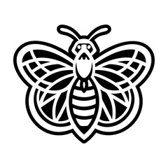 Glyph Style Moth Logos 
