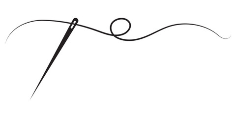 Sewing Needle with Thread Loop for Craft and Textile Interface