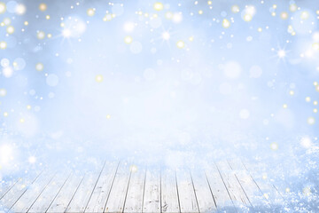 ARRIÈRE-PLAN DE NOËL AVEC PLANCHER BLANC