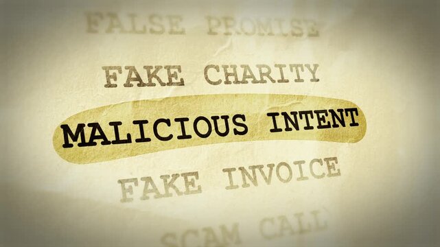 Malicious Intent Text Highlight Animation &ndash; Documentary Style Effect