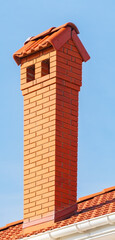  house from a red brick with a pipe