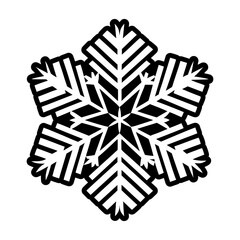 Glyph Style Snowflake Icons
