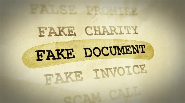 Fake Document Text Highlight Animation &ndash; Documentary Style Effect