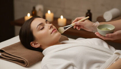 Spa Wellness Treatment Relaxing Beauty Session With Calm Atmosphere
