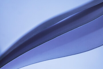 Soft Blue Abstract Paper Curves