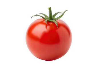 Fresh red tomato isolated on transparent background
